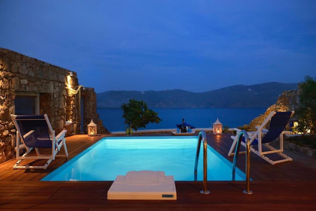 Allaya,Panormos Villa Private Pool Buitenkant foto